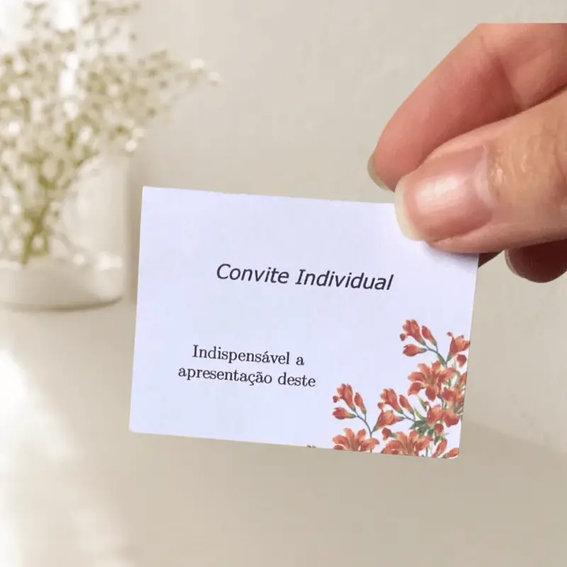 Convite individual - 20 und