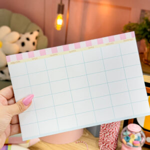 Bloco Planner Rosa 16 x 24