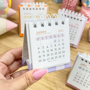 Calendário Mini Colorido